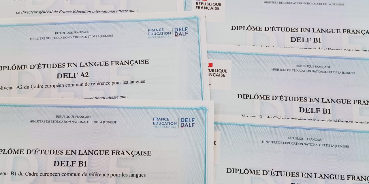 Ya han llegado los Diplomas DELF 22/23