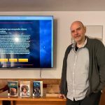 Visita del escritor malagueño Juan José Díaz Téllez